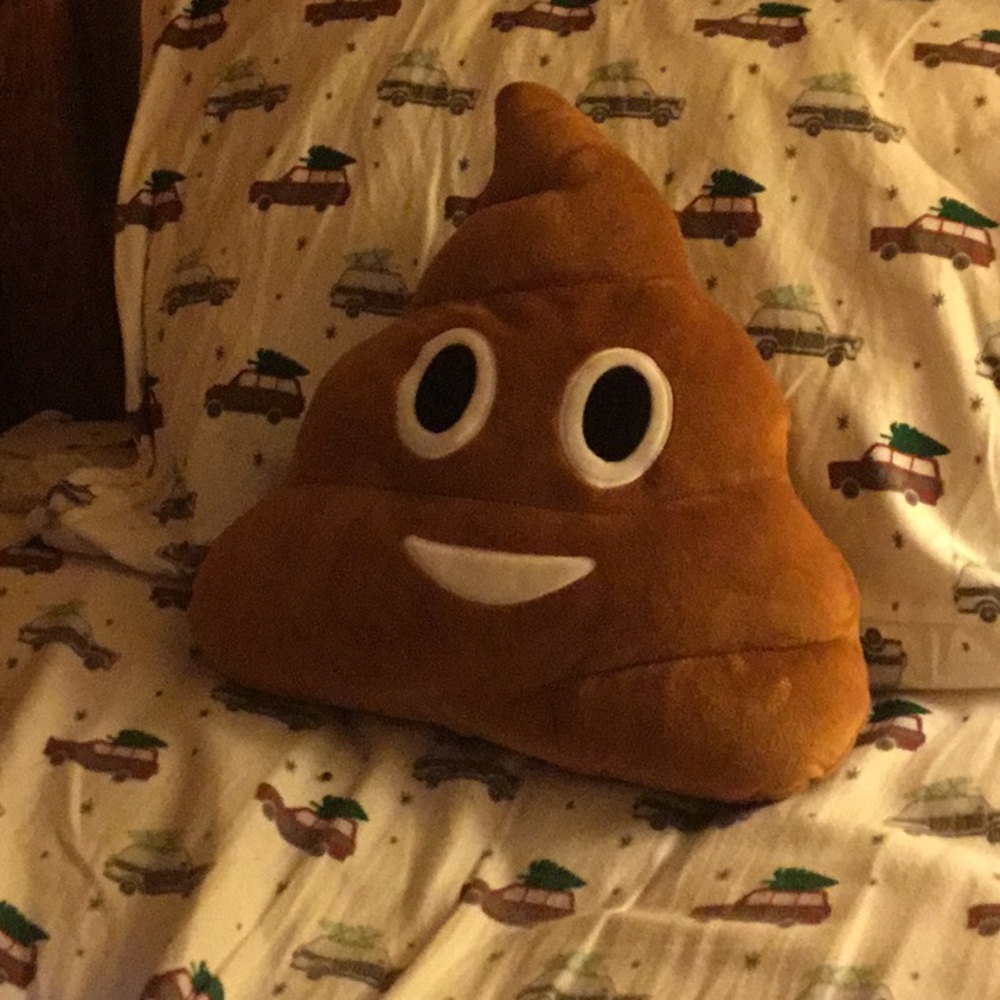 Poo emoji pillow
